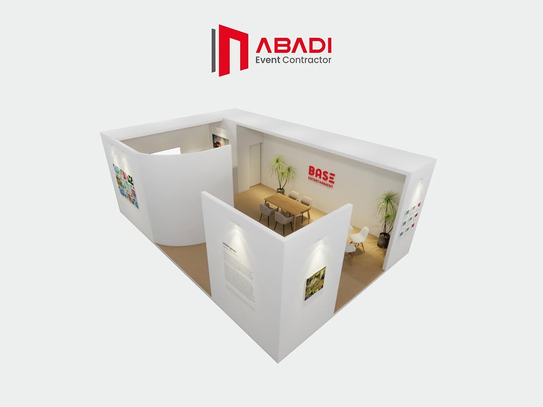 Contoh desain 3D booth