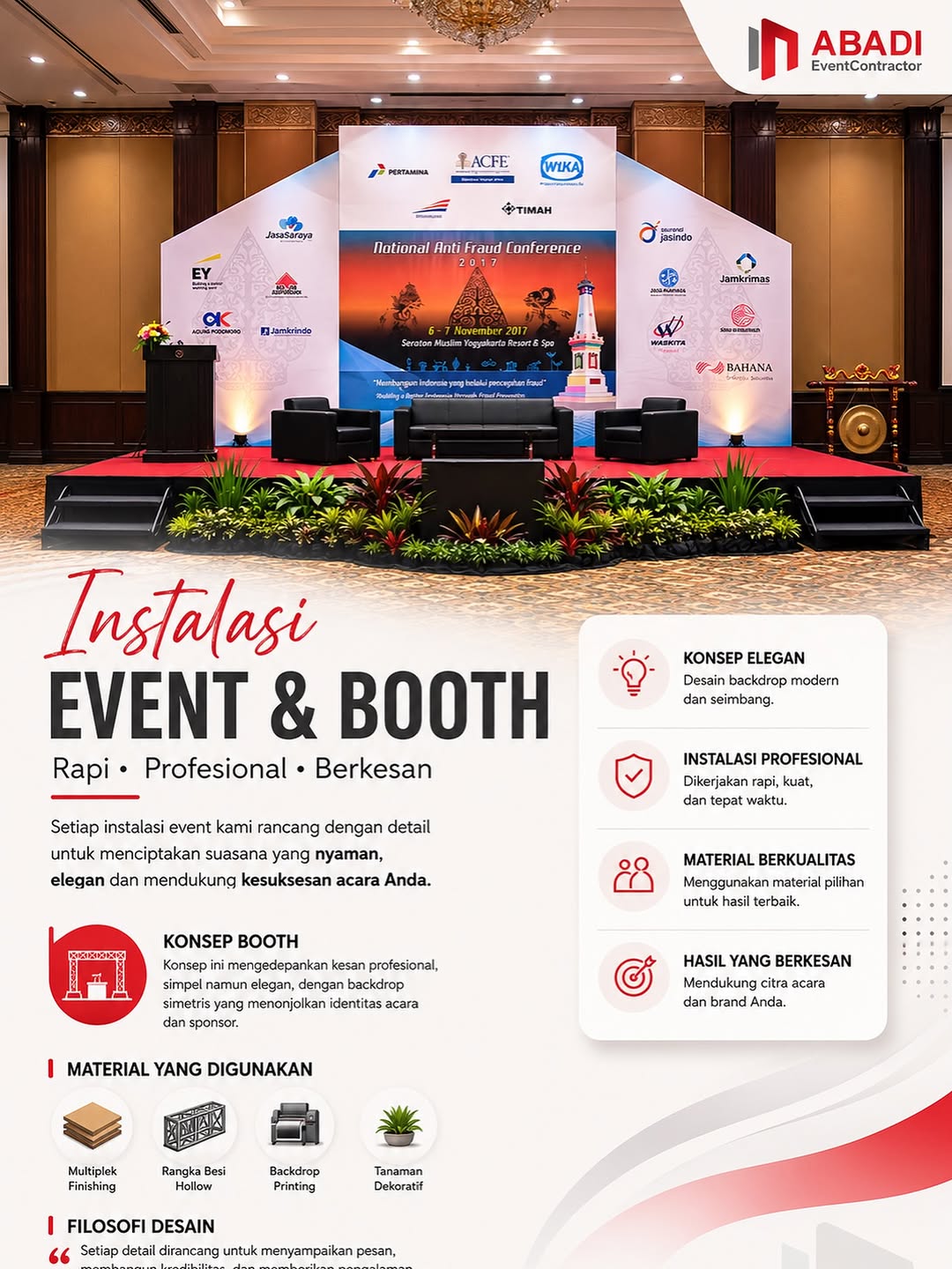 Setup Venue Seminar Nasional — Royal Ambarrukmo